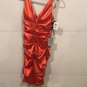 Xscape Nordstrom’s orange dress